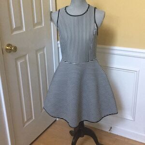 Black & White A-Line Dress